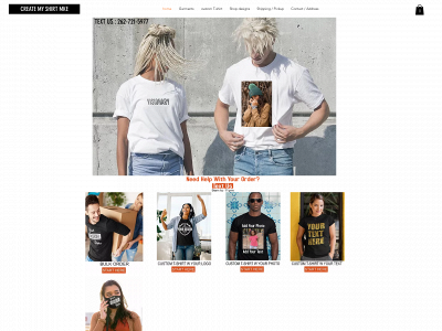 www.createmyshirtmke.com snapshot