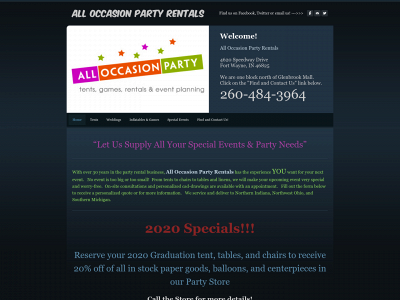 alloccasionpartyrentals.com snapshot