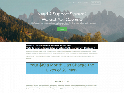farmliferecovery.com snapshot