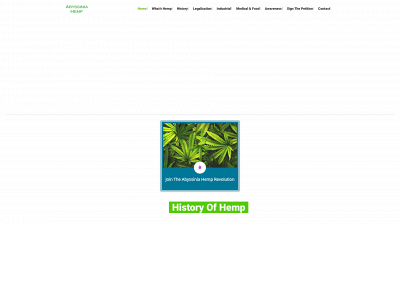 abyssiniahemp.org snapshot