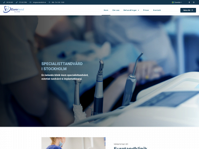 eurotandklinik.se snapshot