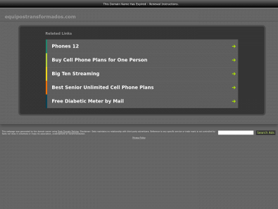 equipostransformados.com snapshot