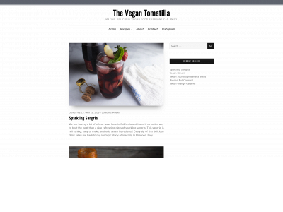 thevegantomatilla.com snapshot