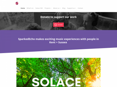 www.sparkedecho.org snapshot