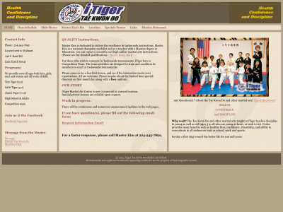 itigermartialarts.com snapshot