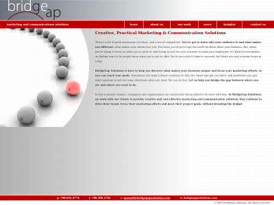 bridgegapsolutions.com snapshot