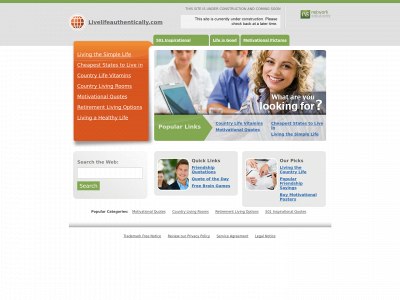 livelifeauthentically.com snapshot