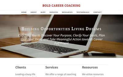 www.boldcareercoaching.com snapshot