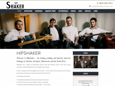 hipshaker-band.co.uk snapshot