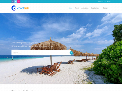 coralfishtravel.com snapshot