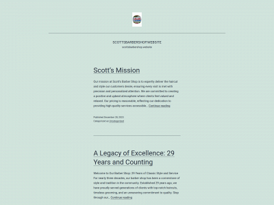 scottsbarbershop.website snapshot