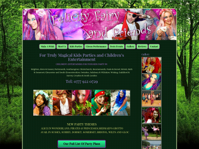 felicityfairyparties.co.uk snapshot