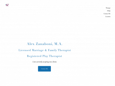 alexzanaboni.com snapshot