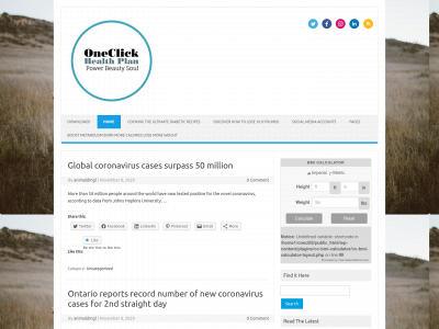 oneclickhealthplan.com snapshot