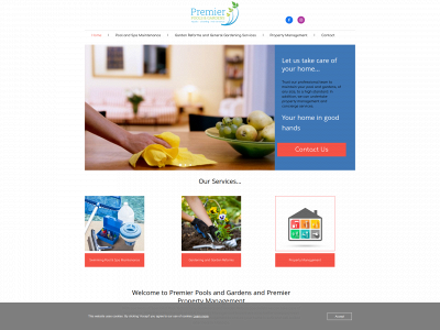 premierpoolsandgardens.com snapshot