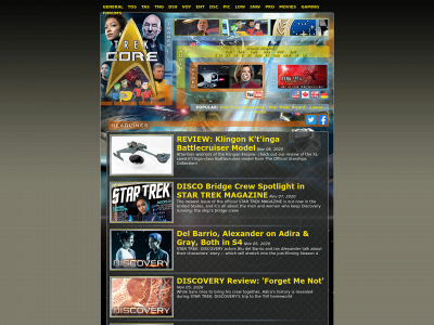 trekcore.com snapshot