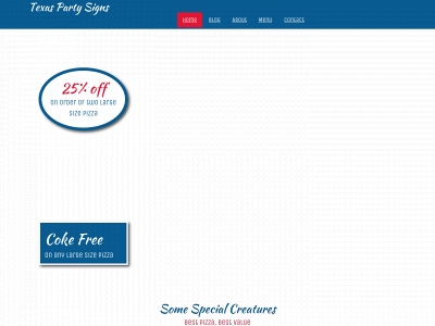 texaspartysigns.com snapshot