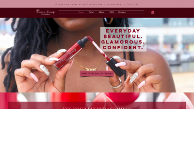 www.tianasbeautycosmetics.com snapshot