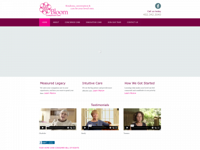bloomhomecare.com snapshot