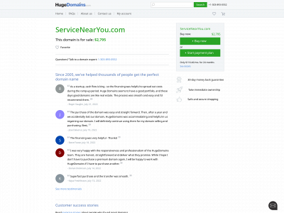 servicenearyou.com snapshot