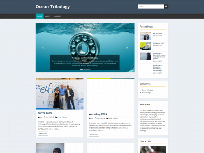 oceantribology.com snapshot
