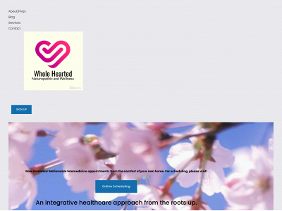 wholeheartednaturopathic.com snapshot