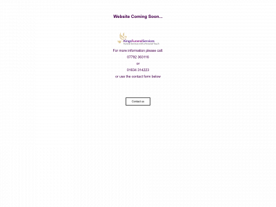 kingsfuneralserviceskent.co.uk snapshot