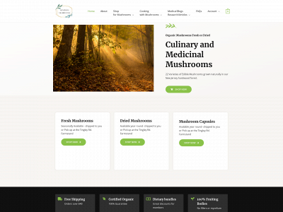 mendhammushrooms.com snapshot