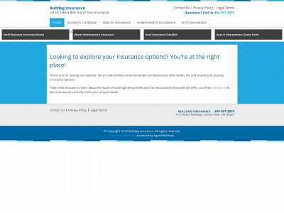 bulldoginsurance.com snapshot
