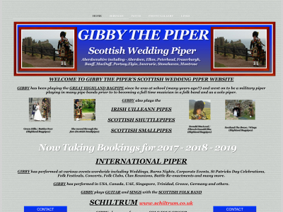 gibbythepiper.co.uk snapshot