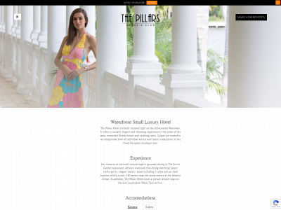 pillarshotel.com snapshot