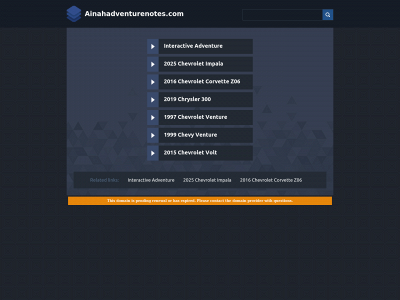 ainahadventurenotes.com snapshot