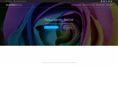 reluctantlysocial.com snapshot