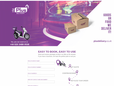 plusdelivery.co.uk snapshot