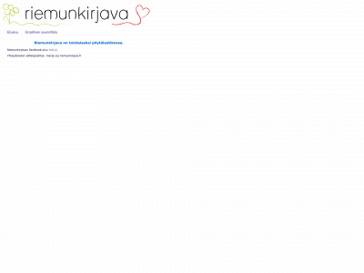 riemunkirjava.fi snapshot