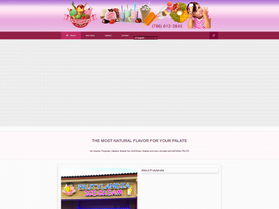 frutylandiaicecream.com snapshot