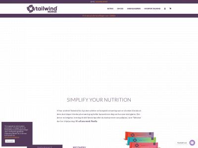 tailwindnutrition.no snapshot