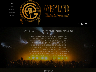 gypsylandentertainment.com snapshot