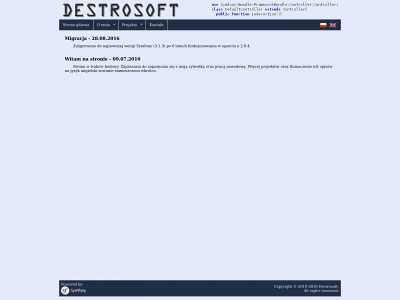 destrosoft.com snapshot