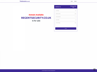 regentsecurity.co.uk snapshot