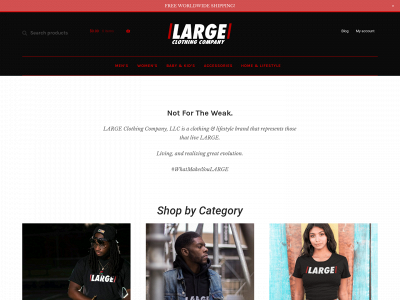 largeclothing.co snapshot