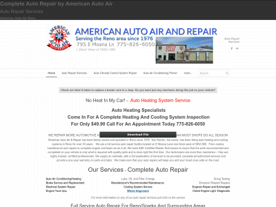 americanautoair.com snapshot