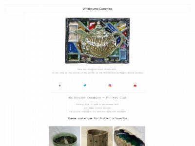 whitbourneceramics.co.uk snapshot