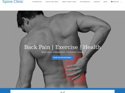 spineclinic.co snapshot