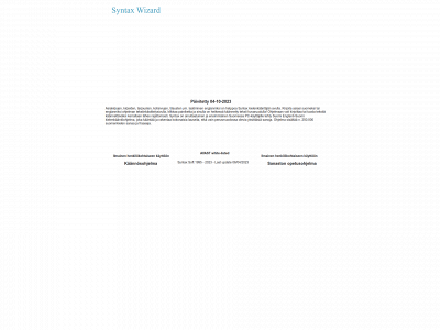 syntaxwizard.com snapshot