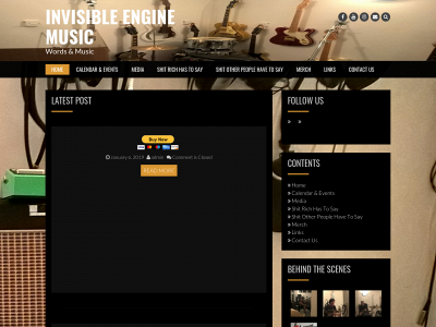 invisibleengineband.com snapshot