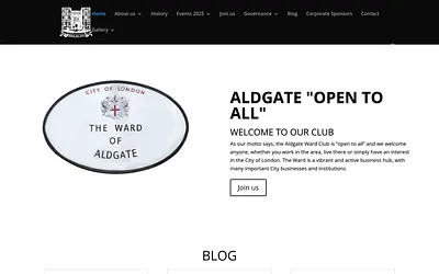 aldgatewardclub.org snapshot