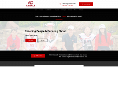 argylecommunitychurch.org snapshot