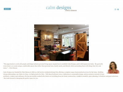 calmdesigns.com snapshot