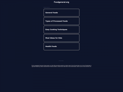 foodgeneral.org snapshot